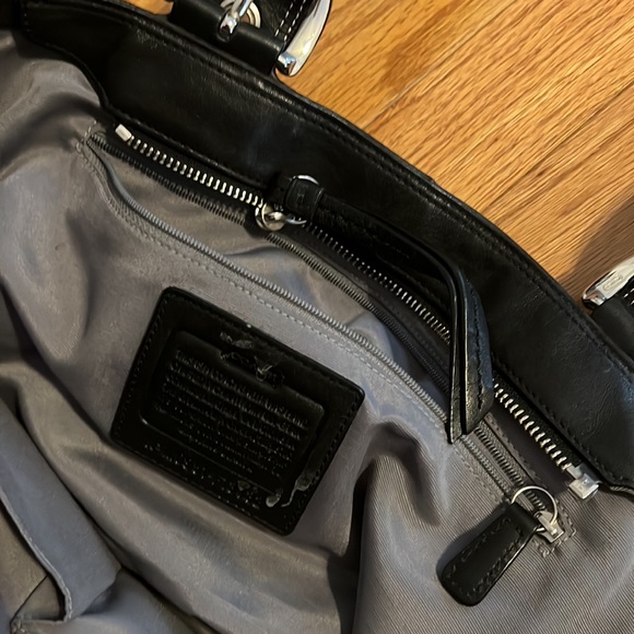 COACH Black Satchel Authentic - Picture 5 of 16